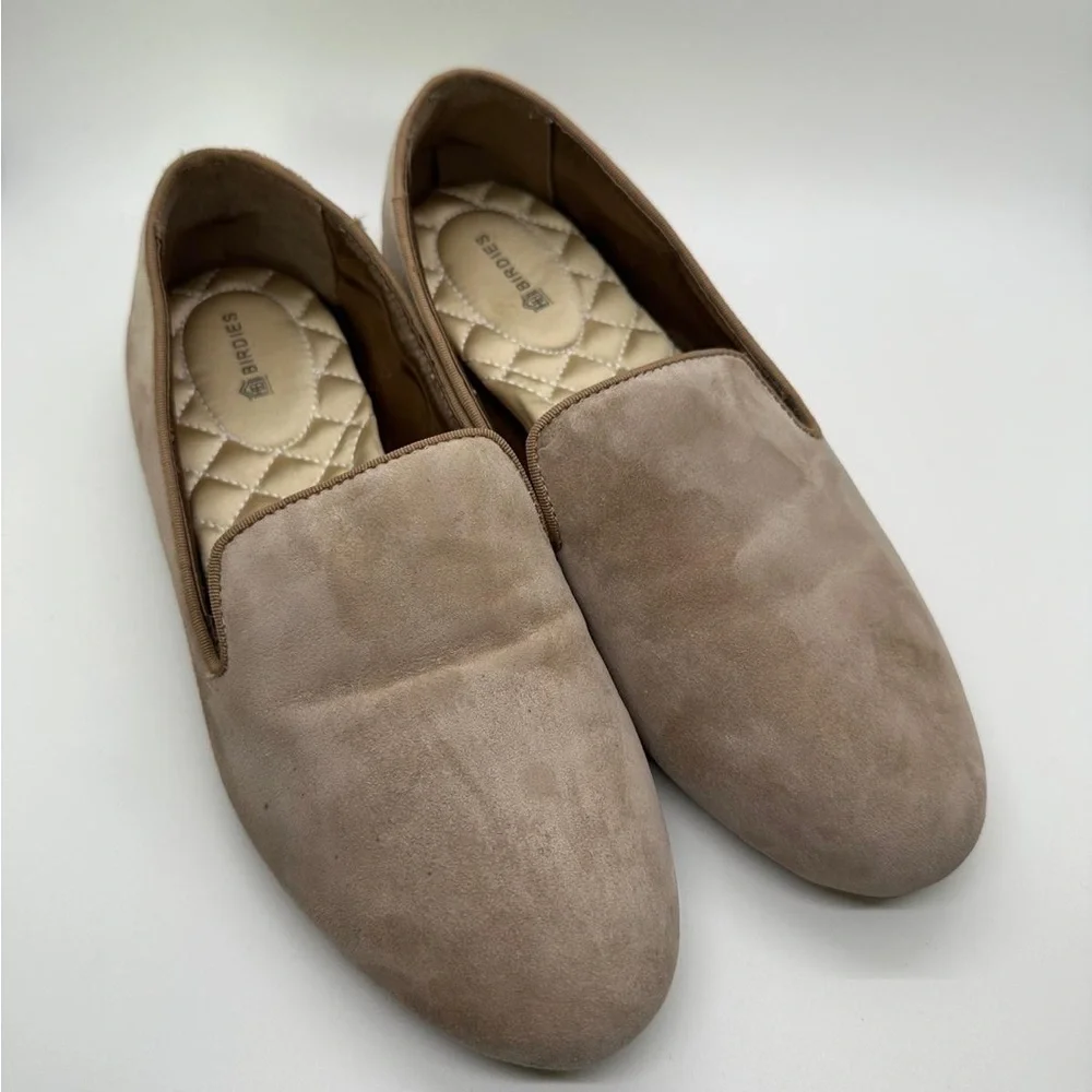 Birdies The Starling Latte Suede Slip on Flats Size 7.5